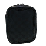 Gucci GG Canvas Pouch 2Set Black Beige am3271