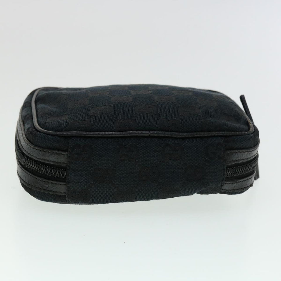 Gucci GG Canvas Pouch 2Set Black Beige am3271