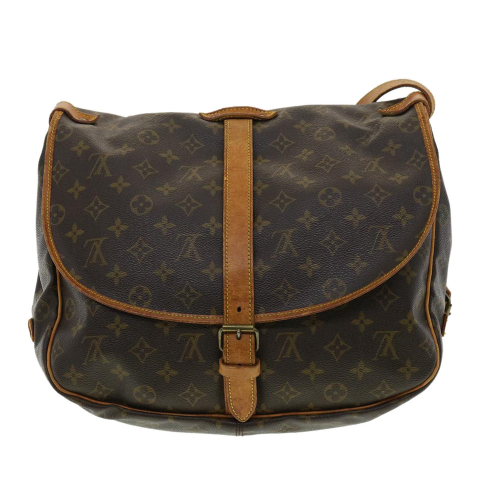 Louis Vuitton Monogram Saumur 35 Shoulder Bag LV Auth am3305