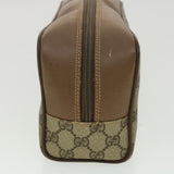 Gucci GG Canvas Clutch Bag PVC Leather Beige am3609