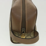 Gucci GG Canvas Clutch Bag PVC Leather Beige am3609