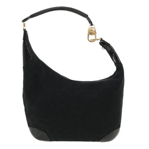 Gucci GG Canvas Shoulder Bag Canvas Black am3702