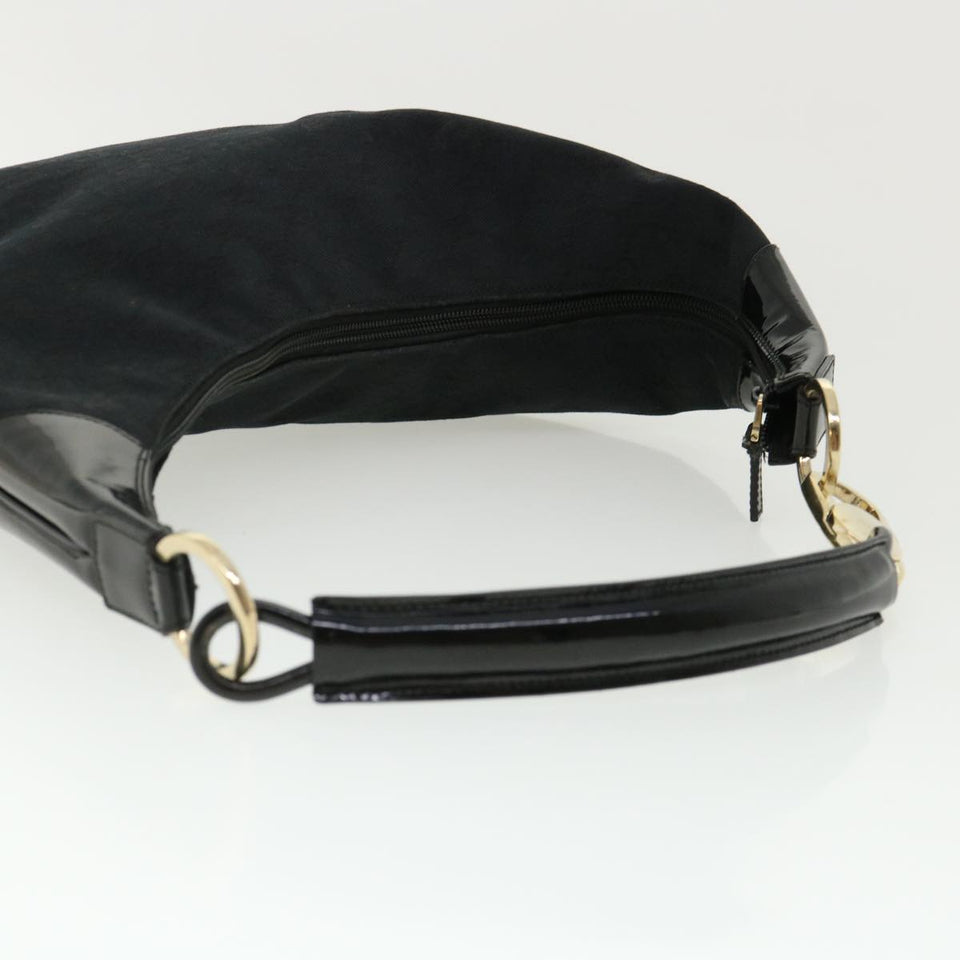 Gucci GG Canvas Shoulder Bag Canvas Black am3702