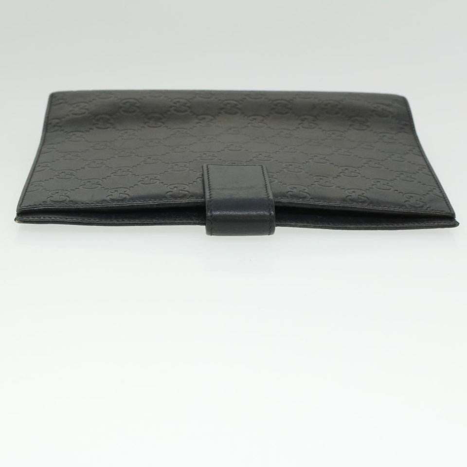 Gucci Guccissima Agenda GM Day Planner Cover Black 115240 am3801