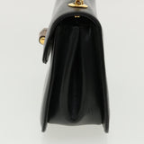 Gucci Bamboo Chain Hand Bag Leather Black 0011151497 am3810