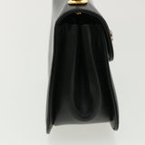 Gucci Bamboo Chain Hand Bag Leather Black 0011151497 am3810