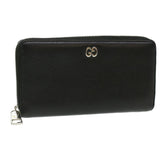 Gucci Long Wallet Leather Black 473928 am3822