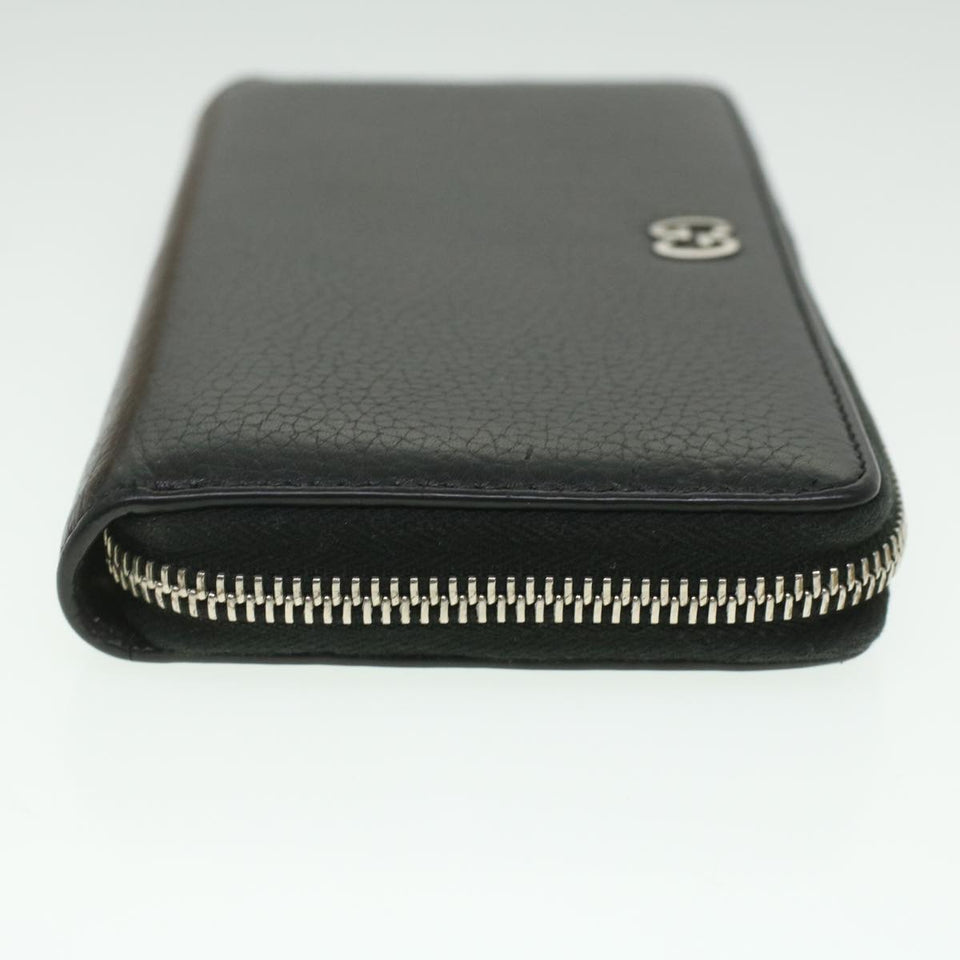 Gucci Long Wallet Leather Black 473928 am3822