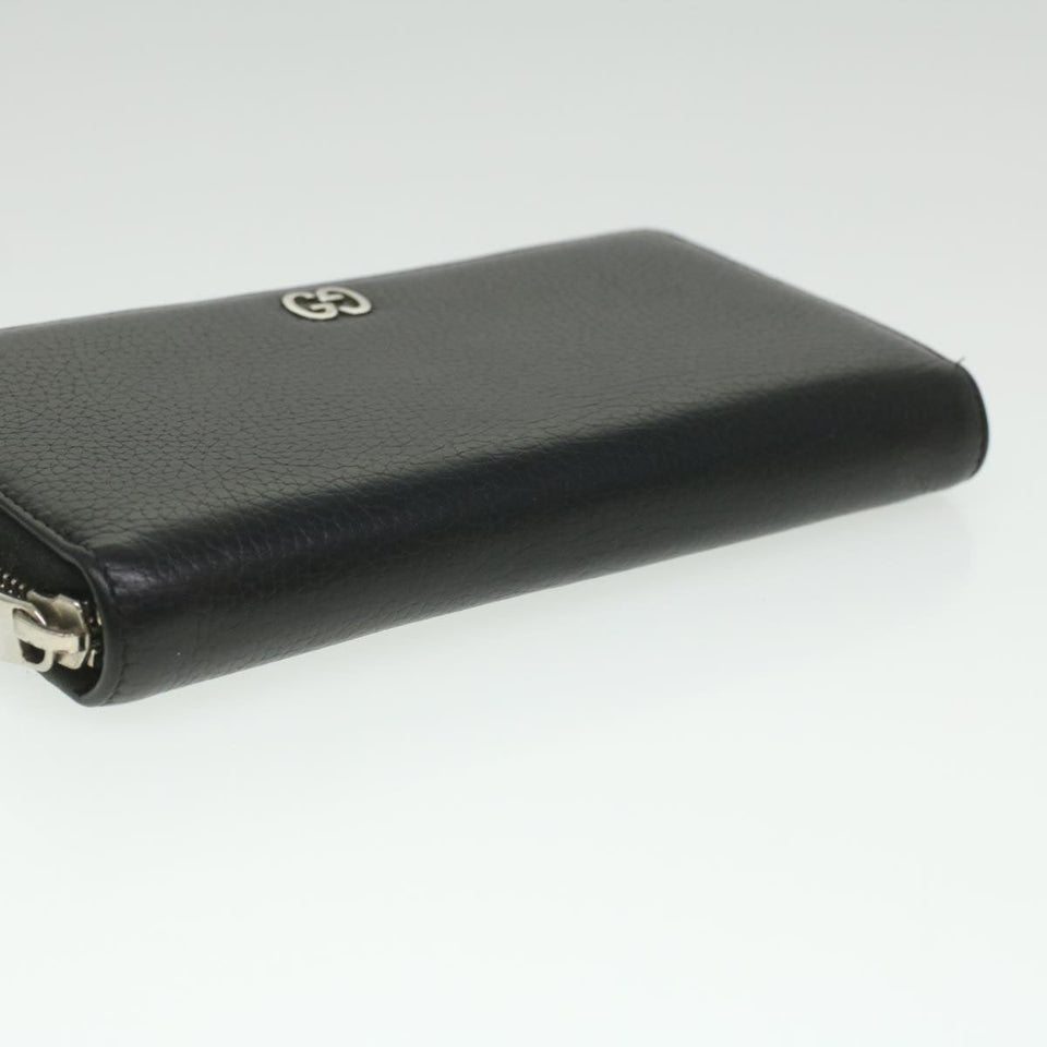 Gucci Long Wallet Leather Black 473928 am3822