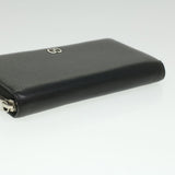 Gucci Long Wallet Leather Black 473928 am3822