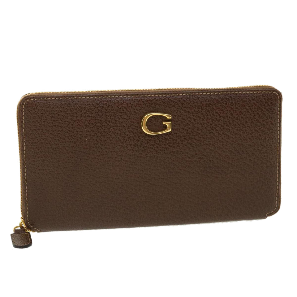 Gucci Long Wallet Leather Gray 035218418470 am3871