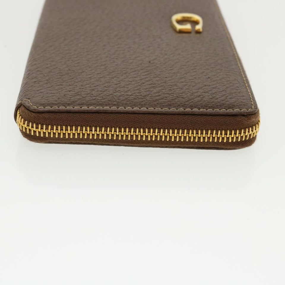 Gucci Long Wallet Leather Gray 035218418470 am3871