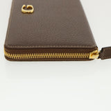 Gucci Long Wallet Leather Gray 035218418470 am3871