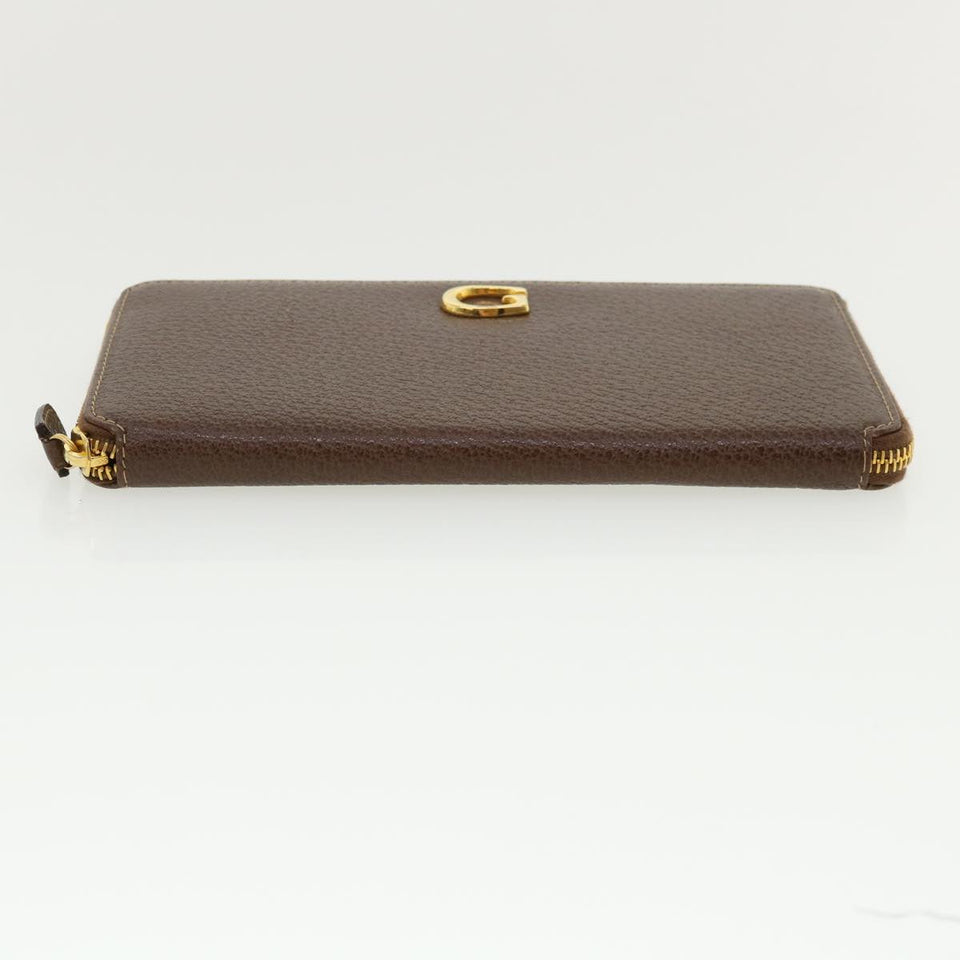 Gucci Long Wallet Leather Gray 035218418470 am3871