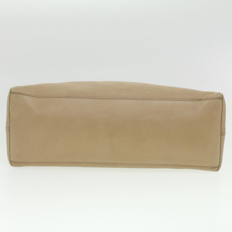 Gucci Chain Soho Shoulder Bag Leather Beige 310306 am3948