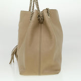 Gucci Chain Soho Shoulder Bag Leather Beige 310306 am3948