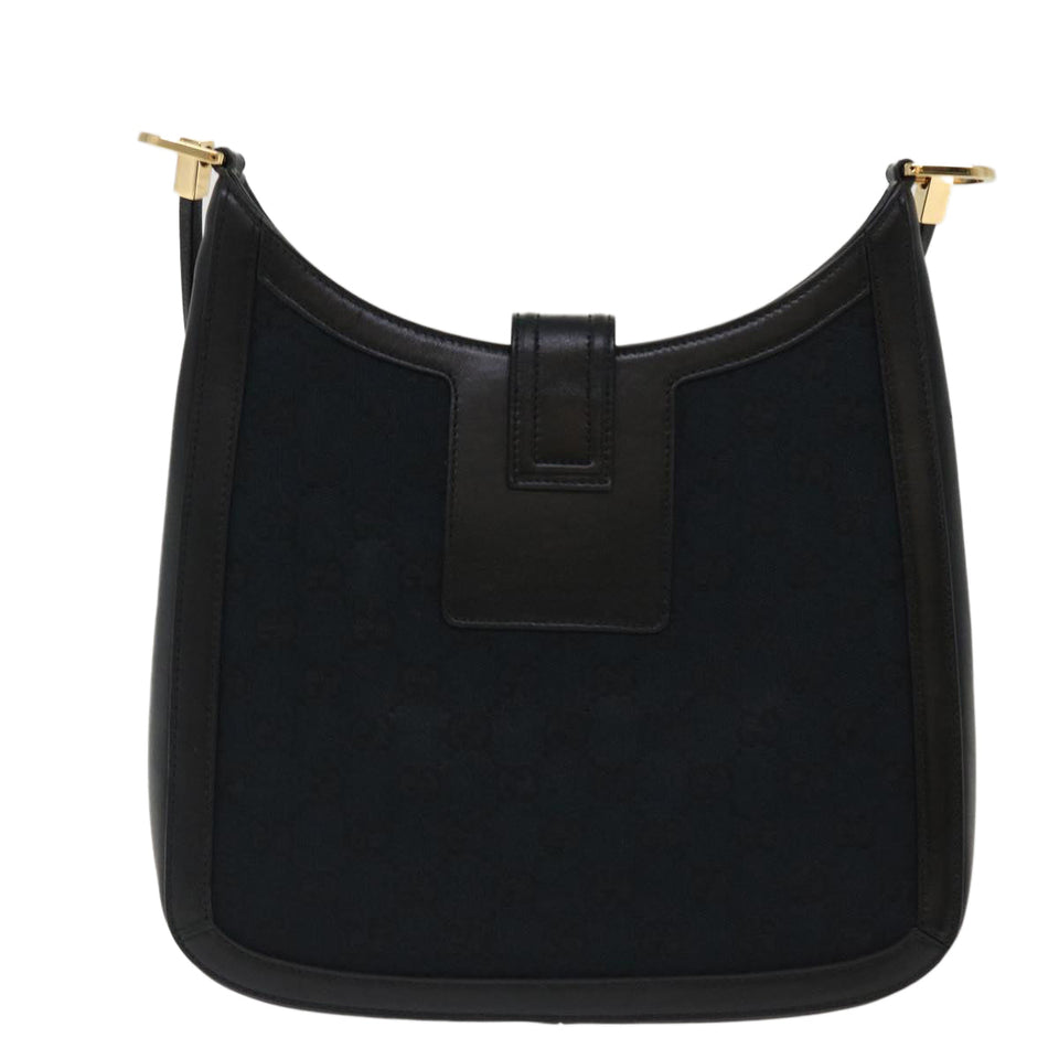 Gucci GG Canvas Shoulder Bag Black 4142 am3951