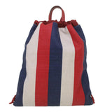 Gucci Web Sherry Line Backpack Canvas Tricolor Red Blue Green 473872 am3970
