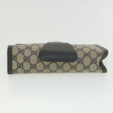 Gucci GG Canvas Sherry Line Clutch Bag Gray Red Navy 89.01.032 am4045