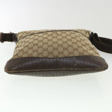 Gucci GG Canvas Shoulder Bag Beige 145857 am4145