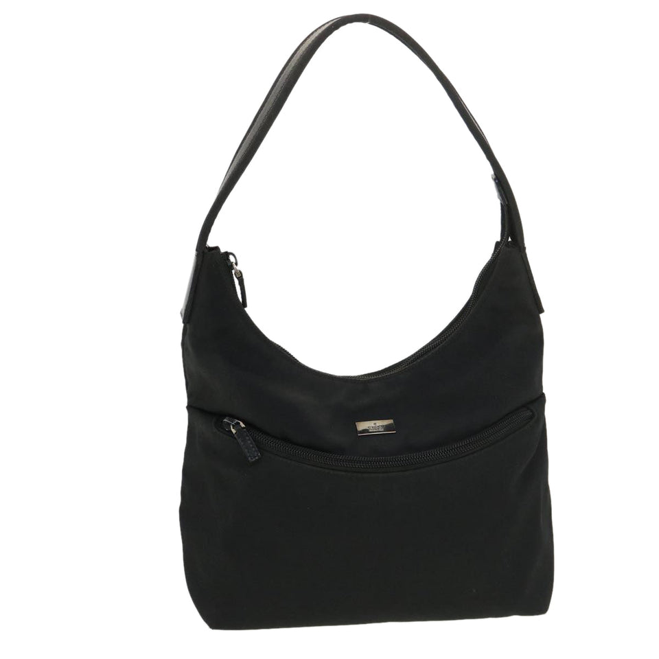 Gucci Shoulder Bag Nylon Black 0013386 am4146