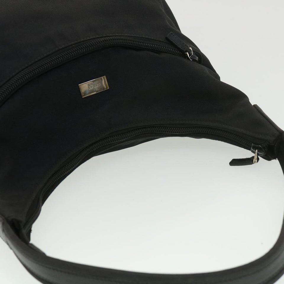 Gucci Shoulder Bag Nylon Black 0013386 am4146