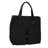 Gucci GG Canvas Hand Bag Black 76479 am4153