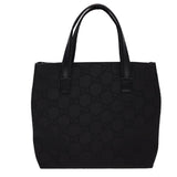Gucci GG Canvas Hand Bag Black 76479 am4153