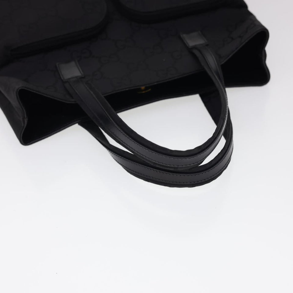 Gucci GG Canvas Hand Bag Black 76479 am4153