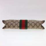 Gucci GG Canvas Web Sherry Line Clutch Bag Beige Red Green 8901002 am4170