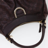 Gucci Guccissima GG Canvas Shoulder Bag Brown 190525 am4182