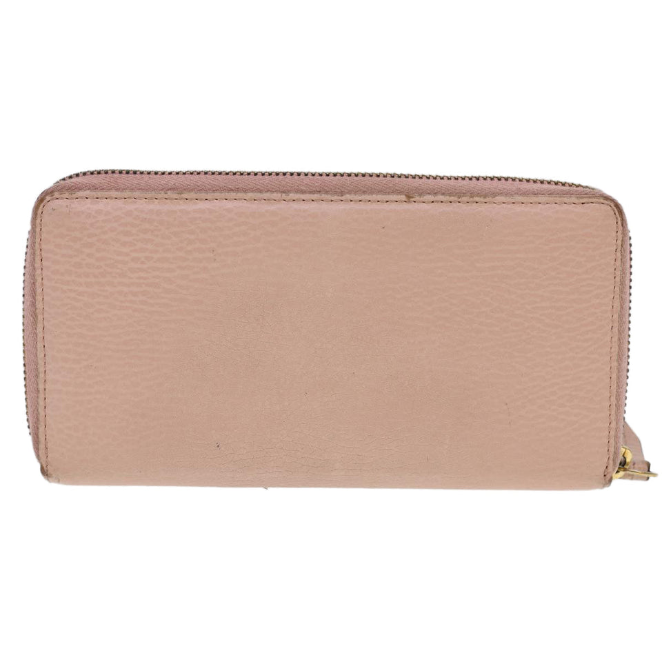Gucci Long Wallet Leather Pink 496334 am4210