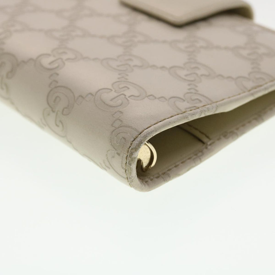 Gucci Gucci Shima GG Day Planner Cover Leather White 115240 am4213