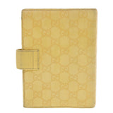 Gucci Gucci Shima GG Day Planner Cover Leather Yellow 115241 am4214