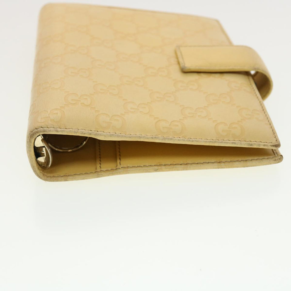 Gucci Gucci Shima GG Day Planner Cover Leather Yellow 115241 am4214