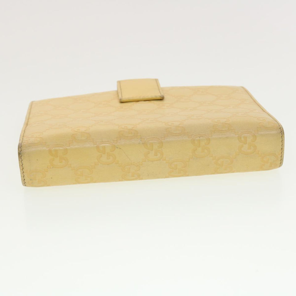 Gucci Gucci Shima GG Day Planner Cover Leather Yellow 115241 am4214