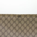 Gucci GG Canvas Shoulder Bag PVC Leather Beige 201446 am4260