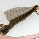 Gucci GG Canvas Shoulder Bag PVC Leather Beige 201446 am4260