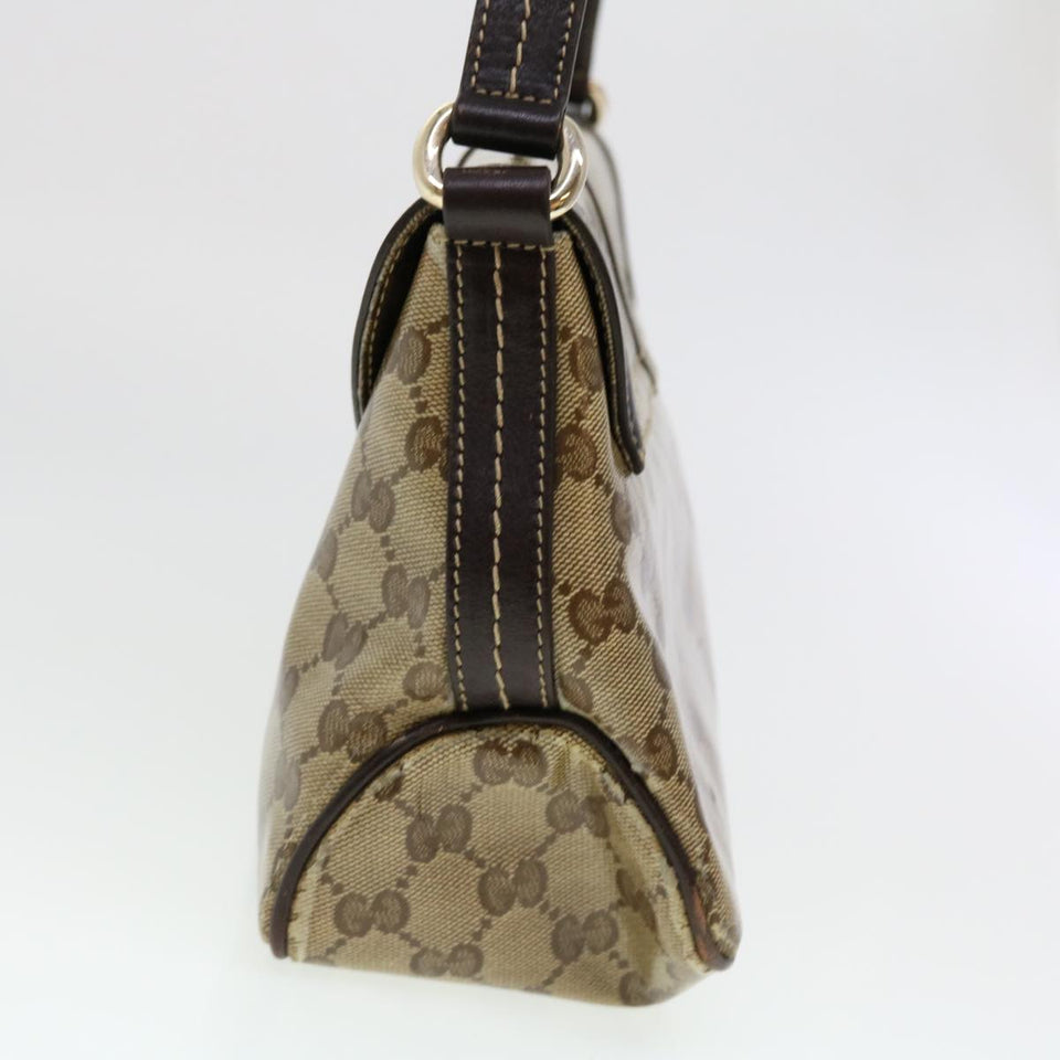 Gucci GG Canvas Shoulder Bag Coated Canvas Beige 181483 am4265