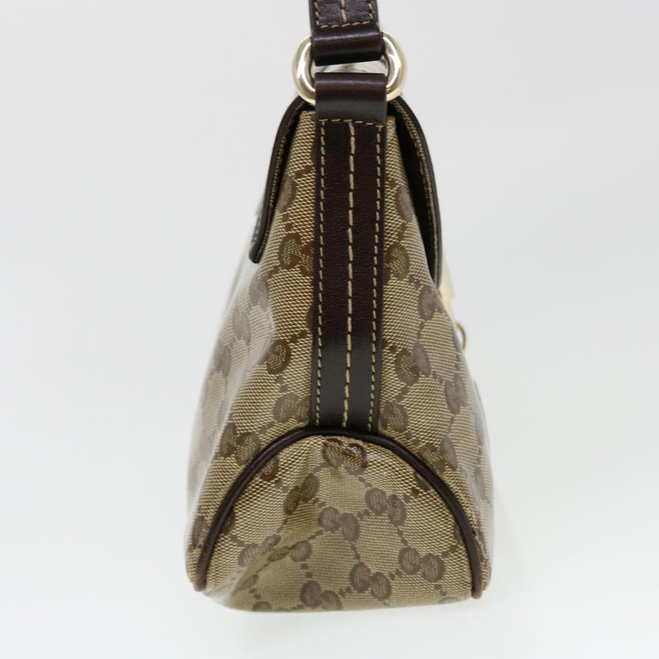 Gucci GG Canvas Shoulder Bag Coated Canvas Beige 181483 am4265