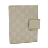 Gucci GG Canvas Day Planner Cover Leather White 115240 am4294