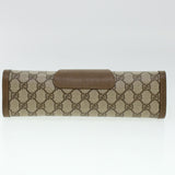 Gucci GG Canvas Web Sherry Line Clutch Bag Beige Red Green 8901033 am4321