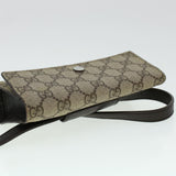 Gucci GG Canvas Waist Bag PVC Leather Beige 137376 am4371