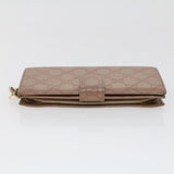 Gucci GG Canvas Guccissima Long Wallet Pink 233024 am4373