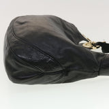 Gucci GG Canvas Guccissima Shoulder Bag Leather Black 203503 am4377