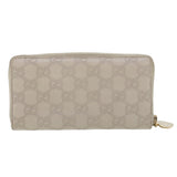 Gucci GG Canvas Guccissima Long Wallet White 245914 am4402