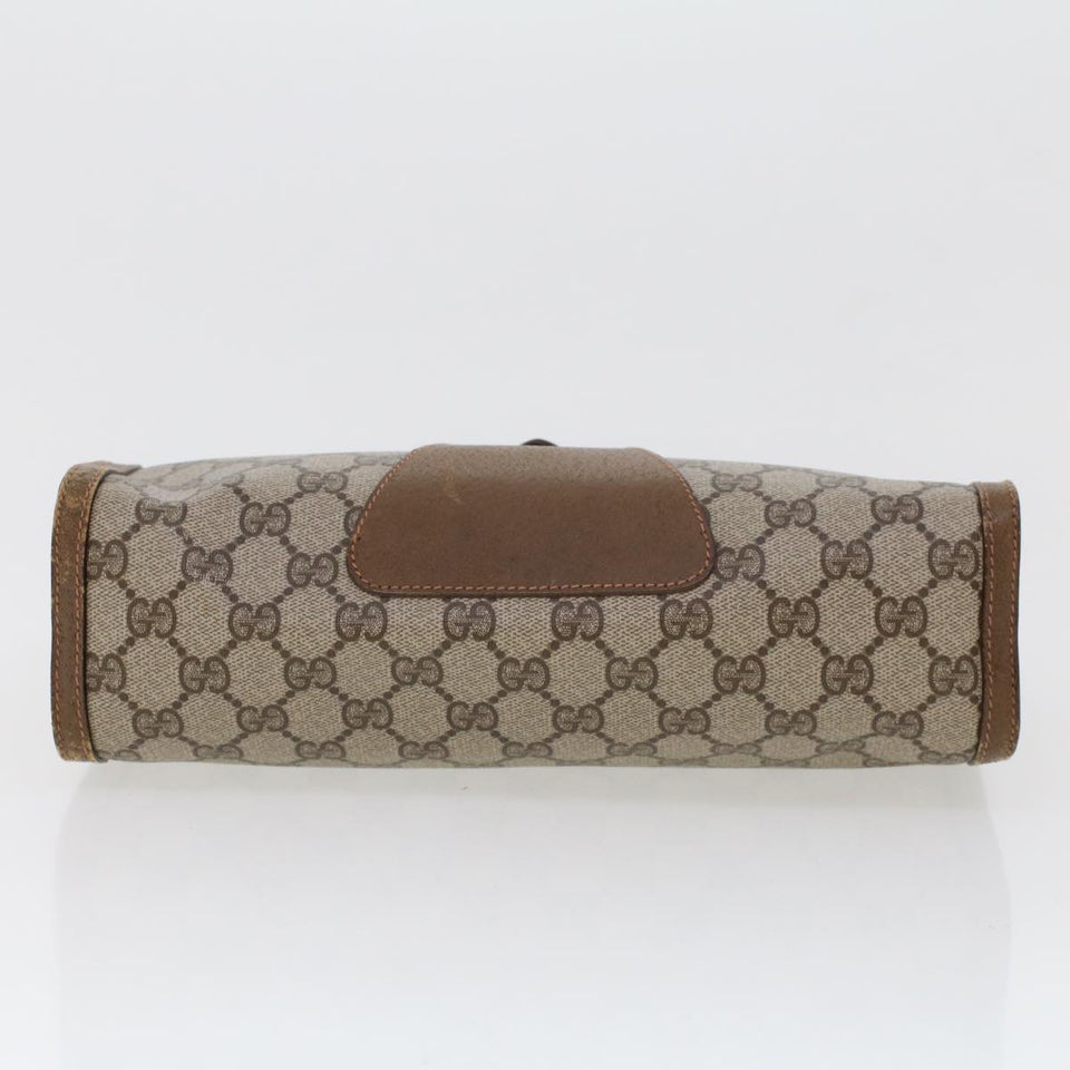 Gucci GG Canvas Web Sherry Line Clutch Bag Beige Red Green 89.01.033 am4410