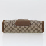 Gucci GG Canvas Web Sherry Line Clutch Bag Beige Red Green 89.01.033 am4410