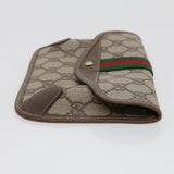 Gucci GG Canvas Web Sherry Line Pouch Beige Red Green 89.01.021 am4415