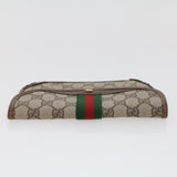 Gucci GG Canvas Web Sherry Line Pouch Beige Red Green 89.01.021 am4415